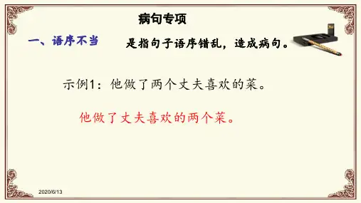 中考语文专题复习：病句修改(共47张ppt)