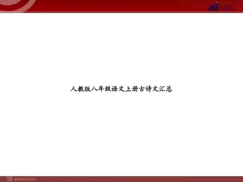 人教版八年级语文文言文复习课件
