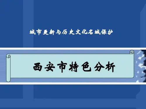 西安市特色分析