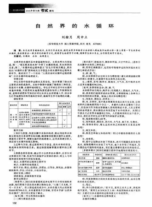 自然界的水循环