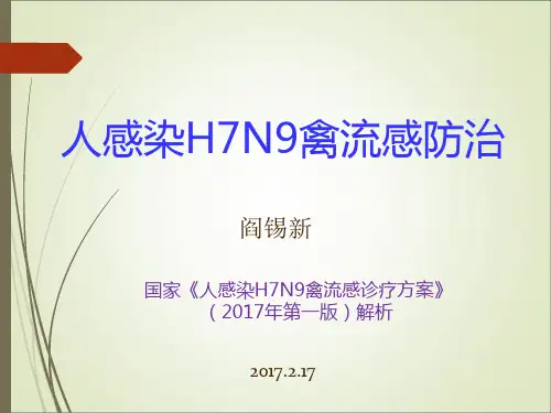 H7N9诊疗(2017指南解读)