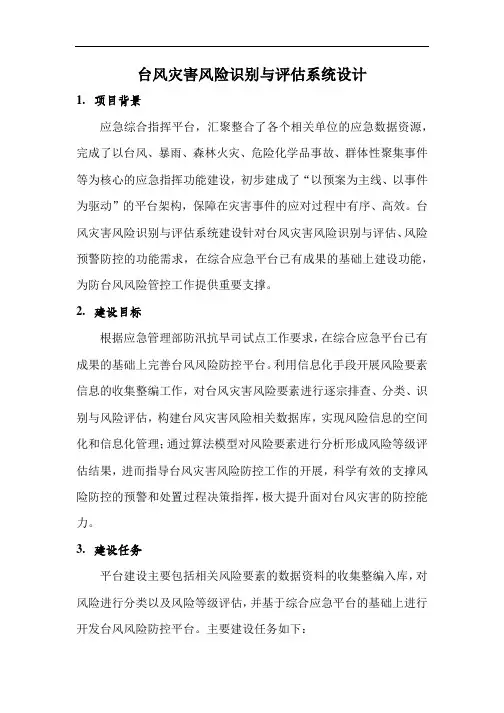 台风灾害风险识别与评估系统设计