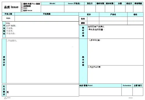 改善对策模板