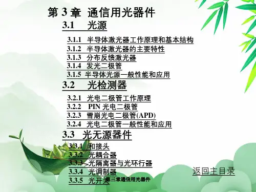 第三章通信用光器件
