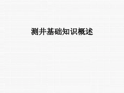 测井基础知识概述