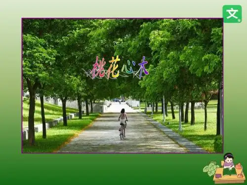 人教课标版小学六年级语文下册  3  桃花心木  文本情境公开课课件
