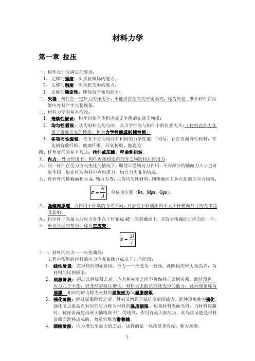 材料力学——精选推荐