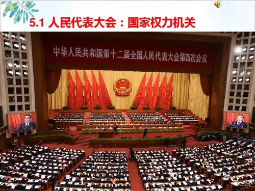 人教版人民代表大会：国家权力机关PPT标准课件(高中政治)2-PPT精美课件