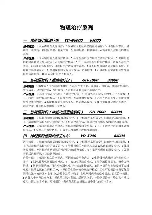 物理治疗系列