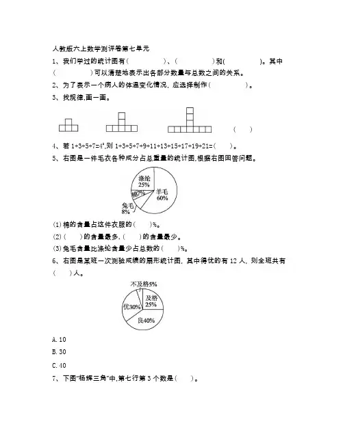 人教版六年级数学上册 第七单元测试卷(附参考答案)