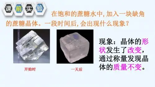 溶解过程中的动态平衡
