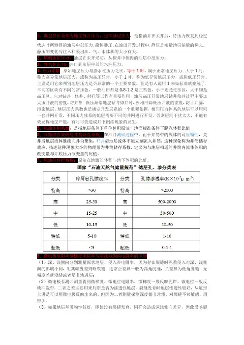 油田基础知识