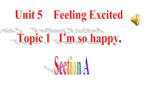 最新仁爱版八年级英语下册Unit 5 Topic 1 Section A市级优质课课件