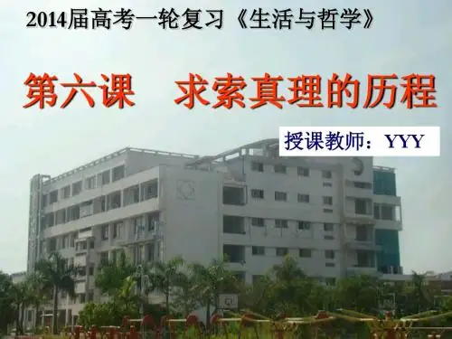 2014届高考一轮哲学第六课 求索真理的历程
