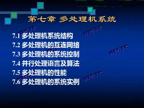 计算机系统结构第7章_多处理机
