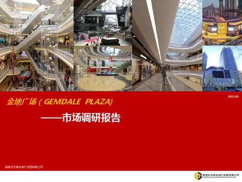 金地广场市调报告PPT演示课件