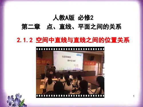【课件】人教A版 必修2第二章 2.1.2 空间中直线与直线之间的位置关系