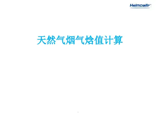 烟气焓值计算