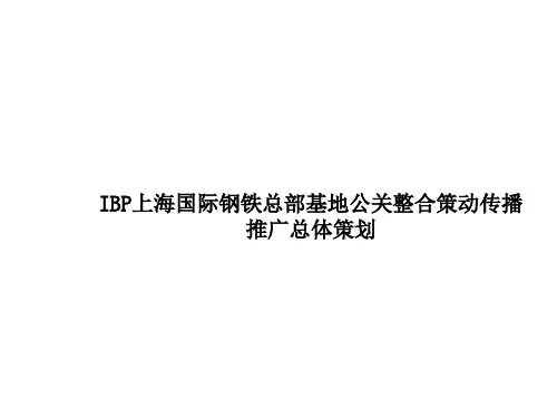 公关整合策动传播推广总体策划(ppt 60页)