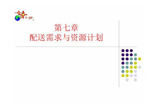 第七章.配送需求计划