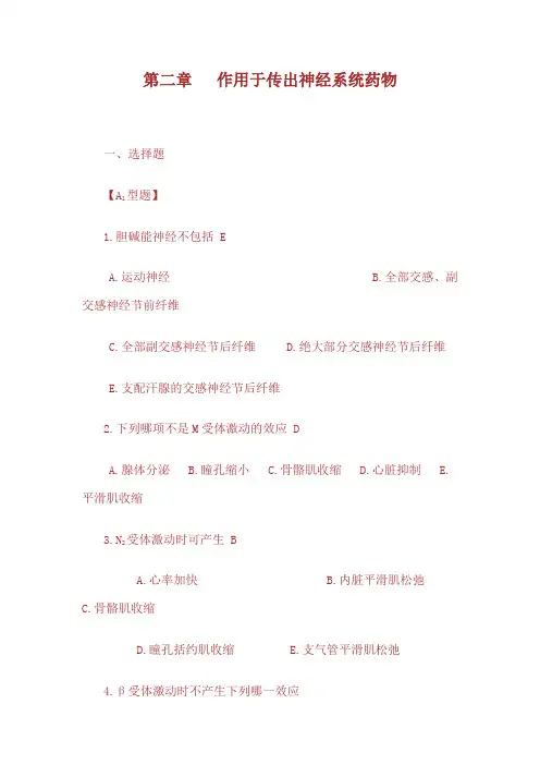 传出神经系统药物Z