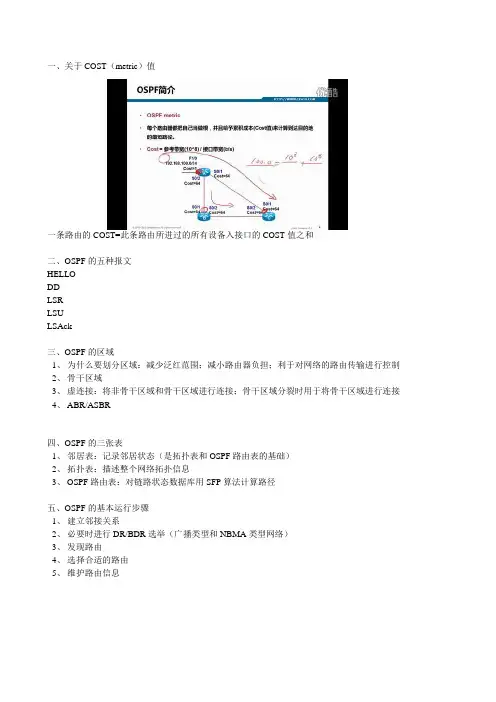 OSPF知识点