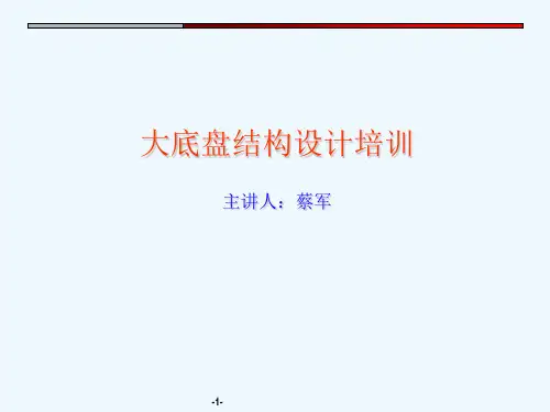 大底盘结构设计