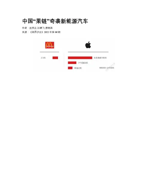 中国“果链”奇袭新能源汽车