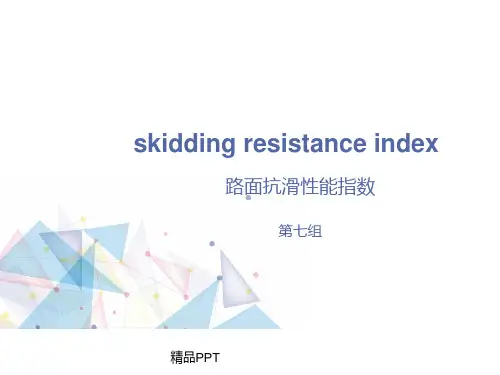 道路检测路面抗化性能指数SRI