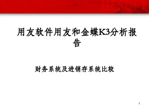 用友和金蝶的功能比较