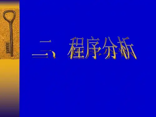 二、 程序分析