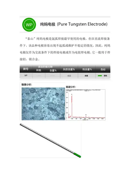 纯钨电极