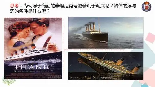 10.3物体的浮沉条件及应用