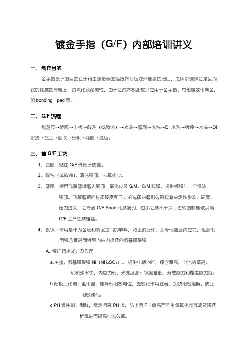 镀金手指讲义