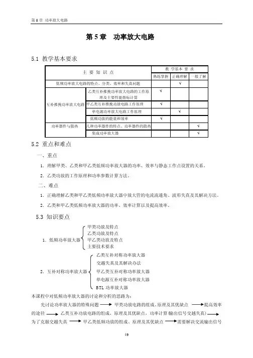 功率放大电路