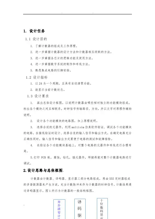 24进制计数器设计报告