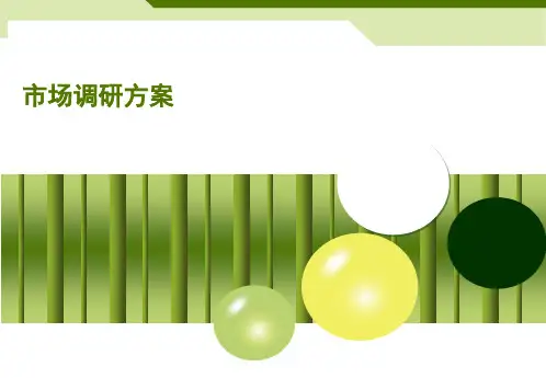 市场调研方案