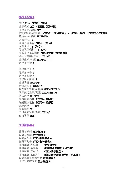 微软模拟飞行10攻略基本操作指南