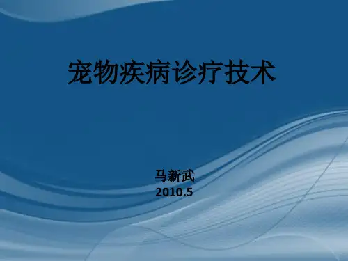 宠物疾病诊疗技术