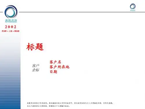 优选：咨询文档PPT制作工具(201P)