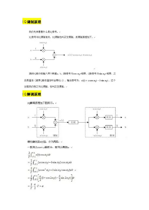 IQ正交调制解调原理