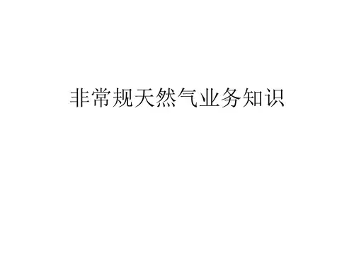 非常规天然气讲义