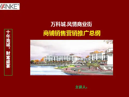 万科商业街营销策划方案
