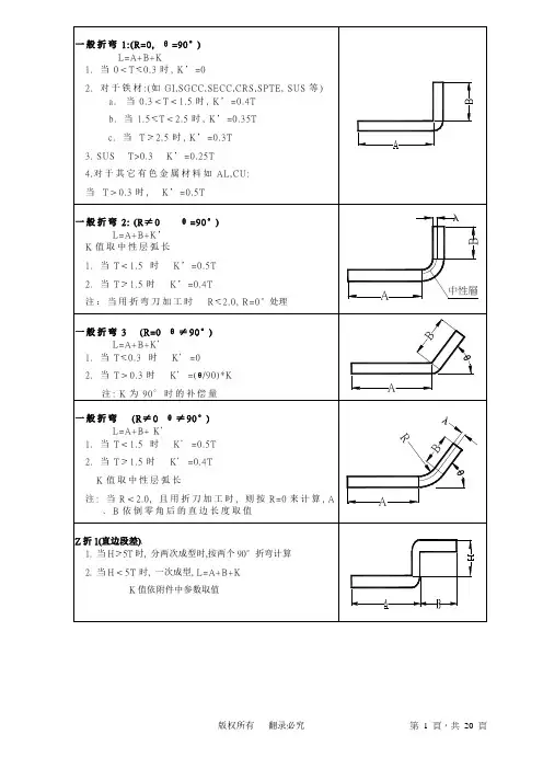 钣金设计工艺手册