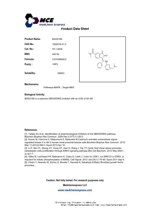 BIX02189_1265916-41-3_DataSheet_MedChemExpress