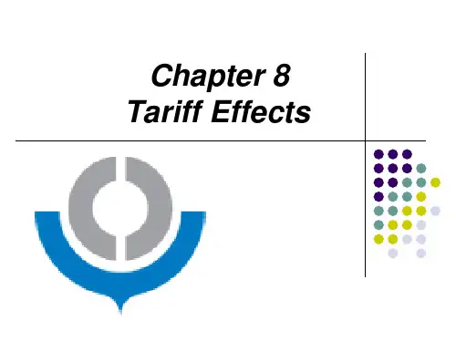 国际贸易英文课件：CH8 tariff effects