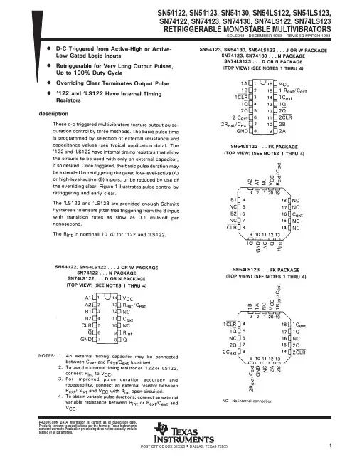 SN54122中文资料