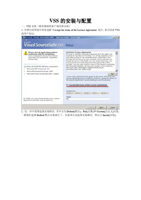 VSS安装与配置