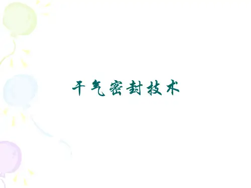 干气密封介绍教材