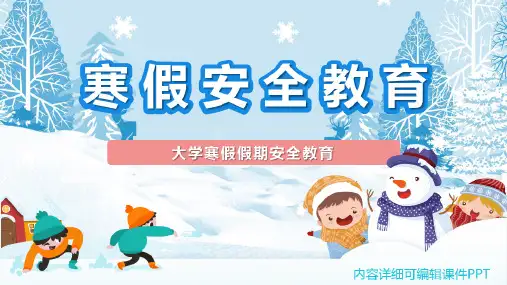大学寒假假期安全教育ppt  